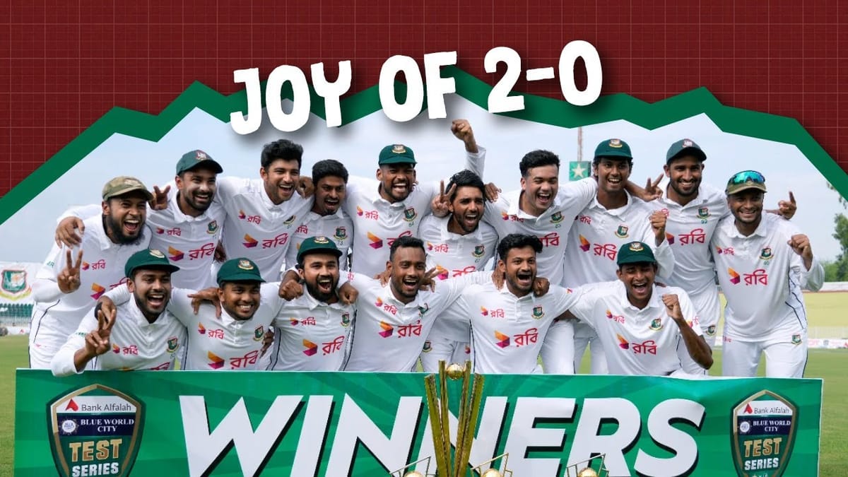 The joy of Bangladesh beating Pakistan