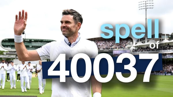 Jimmy Anderson's 40037 ball spell